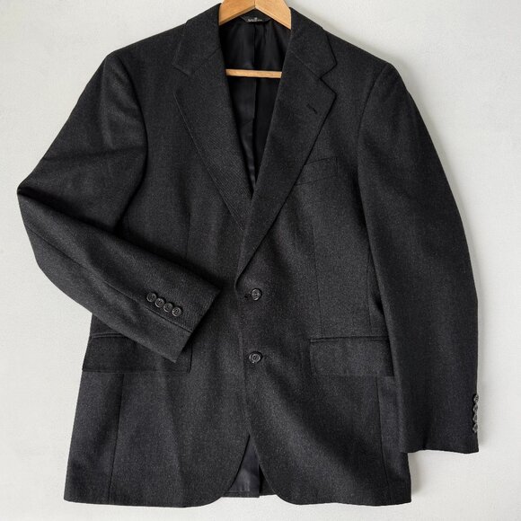 Vintage - Polo University Club by Ralph Lauren - Charcoal Blazer – US 40 - Picture 1 of 7